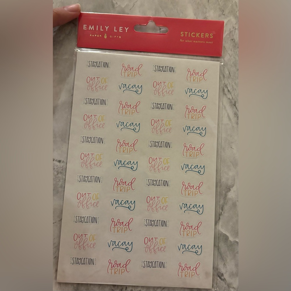 Emily Ley Sticker Pack (Includes 4 Sheets)